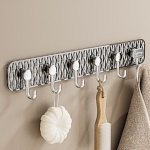 Bathroom Hooks Wall Mounted Hanger Hooks Hook Hanger Shelf  for Home Coat Hanger Storage Behind The Door Hallway Kitchen Accessori miniinthebox