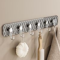 Bathroom Hooks Wall Mounted Hanger Hooks Hook Hanger Shelf  for Home Coat Hanger Storage Behind The Door Hallway Kitchen Accessori miniinthebox - thumbnail