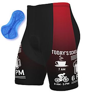 21Grams Men's Cycling Shorts Summer Spandex Polyester Bike Shorts Pants Padded Shorts  Chamois 3D Pad Quick Dry Moisture Wicking Sports Gradient Burgundy Mountain Bike MTB Road Bike Cycling Clothing Lightinthebox