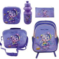 Nova Kids 16 Inch School Bag Set Of 5 - Birthday - Purple