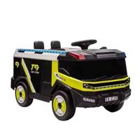Megastar Roleplay Ride On Fire Truck 12 v With Water Tanks And RC - Yellow