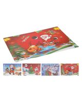 Homesmiths Christmas 3D Placemat 42X28Cm 4 Assorted Colors & Design 1 Piece