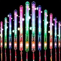 3/5/10pcs LED Glow Sticks LED Party Sticks Flash Twinkling Light Multi-color Sticks Glow Sticks With Lanyard Suitable For Birthday Parties Small Gifts For Halloween And Christmas Parties miniinthebox