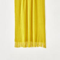 Textured Knitted Throw with Tassels - 170x130 cms