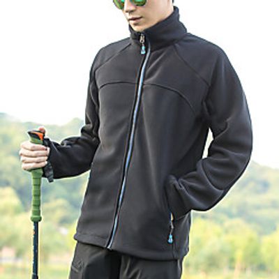 Men's Ski Jacket Fleece Jacket Outdoor Winter Thermal Warm Windproof Breathable Jacket Midlayer for Skiing Snowboarding Winter Sports Mountaineering Lightinthebox