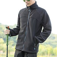 Men's Ski Jacket Fleece Jacket Outdoor Winter Thermal Warm Windproof Breathable Jacket Midlayer for Skiing Snowboarding Winter Sports Mountaineering Lightinthebox - thumbnail