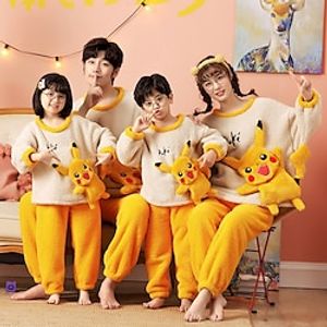 Cosplay Party Costume Costume Family Christmas Pajamas Kigurumi Pajamas Men's Women's Boys Girls' Cosplay Costume Halloween Carnival Masquerade Kid's Adults' Party Party  Evening Polyester Top Pants Lightinthebox