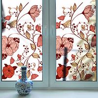 Frosted Privacy Fashion Flower Pattern Window Film Home Bedroom Bathroom Glass Window Film Stickers Self Adhesive Sticker 116 x 60CM Wall Stickers for Bedroom Living Room miniinthebox - thumbnail