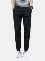 Mens Elastic Waist Pencil Pants