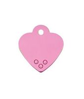 The Hillman Id Tag - Diva Heart Pastel Small Dog And Cat