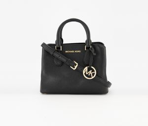 Camille Small Satchel Crossbody Leather Bag  Black