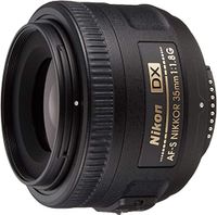 Nikon 35Mm F/1.8G Af S DX Nikkor Lens For Nikon Dslr Cameras, Black, JAA132DA, B001RTTO4Q