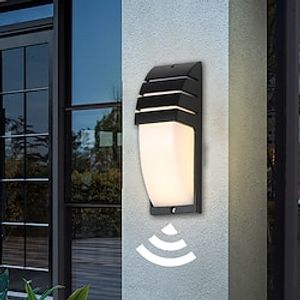 Outdoor Wall Sconce Motion Sensor Acrylic Aluminum Waterproof IP65 Wall Fixture Lighting Aluminum LED Exterior Sconce for Indoor Outdoor Patio Porch 110-240V Lightinthebox