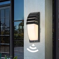 Outdoor Wall Sconce Motion Sensor Acrylic Aluminum Waterproof IP65 Wall Fixture Lighting Aluminum LED Exterior Sconce for Indoor Outdoor Patio Porch 110-240V miniinthebox - thumbnail