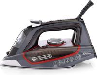 Black & Decker Steam Iron With Ceramic Soleplate , Grey - X2050-B5