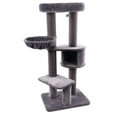 Flamingo Eiko Grey Cat Scratching Tree 100X73.5X164cm