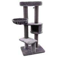 Flamingo Eiko Grey Cat Scratching Tree 100X73.5X164cm