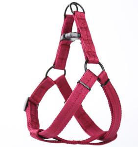 Helepet Adjustable Plain Dog Harness Wine Medium