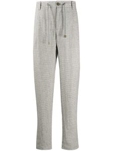 Eleventy high-waisted checked trousers - Grey