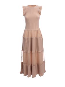 Nude Cotton Dress