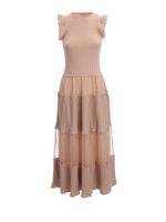 Nude Cotton Dress - thumbnail