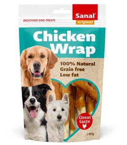 Sanal Dog Chicken Wrap 80G - (Buy 3 Get 1 Free)