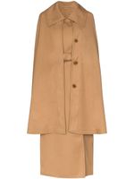 Lemaire cape belted trench coat - Brown - thumbnail