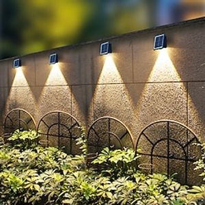 Solar Wall Washing Light Super Bright Outdoor Waterproof Wall Lamp Villa Garden Terrace Fence Yard Christmas Holiday Landscape Decoration miniinthebox