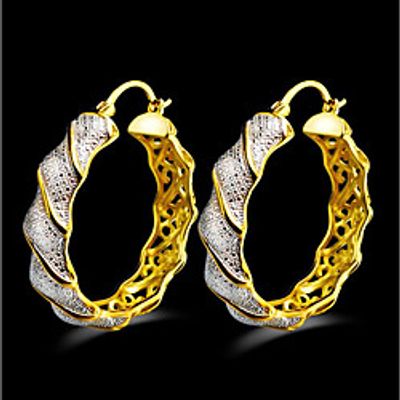 Women's Earrings Geometrical Flower Stylish Silver Earrings Jewelry Gold / Silver For Gift Daily 1 Pair miniinthebox