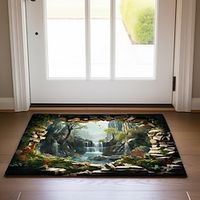 Waterfall Cave Doormat Non-Slip Oil Proof Rug Indoor Outdoor Mat Bedroom Decor Bathroom Mat Entrance Rug Door Mat Lightinthebox - thumbnail