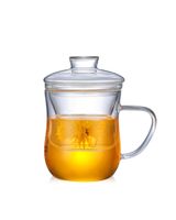 Neoflam Borosilicate Glass Tea Mug With Infuser & Strainer 350ML - thumbnail