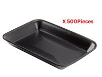 Hotpack Foam Trays Black 500 Pieces - 3MB