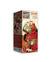 Gibson Home Santa Smile 4 Pieces 15oz Cups With Metal Rack