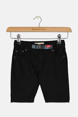 Kids Boys 502 Regular Fit Twill Camp Shorts Black Kids Boys 502 Regular Fit Twill Camp Shorts Black