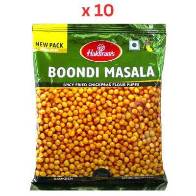 Haldirams Masala Boondi Namkeen - 200 Gm - Pack Of 10