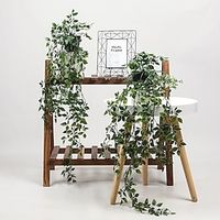 2Pcs 80Cm/31" Artificial Plants Leaves Vine Wall Hanging Decorations Artificial Leaves Display,Fake Flowers For Wedding Arch Garden Wall Home Party Hotel Office Arrangement Decoration miniinthebox - thumbnail