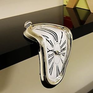 Surreal Melted Twisted Roman Numeral Wall Clocks Surrealism Style Clock Home Accessory Distorted Wall Watch Decor Lightinthebox