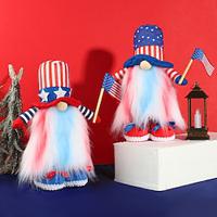 Cute Flag-Waving Faceless Old Man Doll: Adorable Rudolph Window Display Decoration American Independence Day Decor For Memorial Day/The Fourth of July Lightinthebox