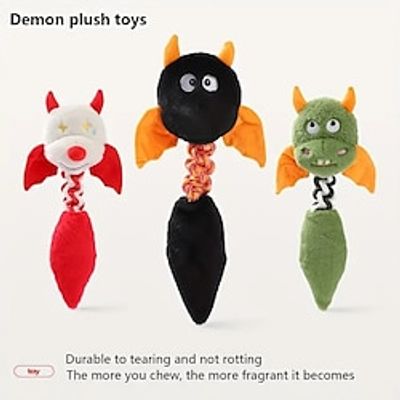 1pc Cute Devil Design Pet Grinding Teeth Squeaky Plush Toy Durable Chew Toy For Dog Interactive Supply Lightinthebox 1pc Cute Devil Design Pet Grinding Teeth Squeaky Plush Toy Durable Chew Toy For Dog Interactive Supply Lightinthebox