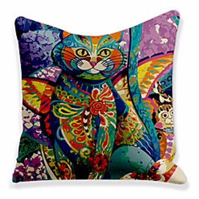 Double Side Cushion Cover 1PC Soft Decorative Square Throw Pillow Cover Cushion Case Pillowcase for Sofa Bedroom Superior Quality Machine Washable Lightinthebox