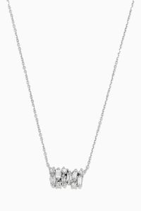Shimmer Diamond Necklace in 18kt White Gold