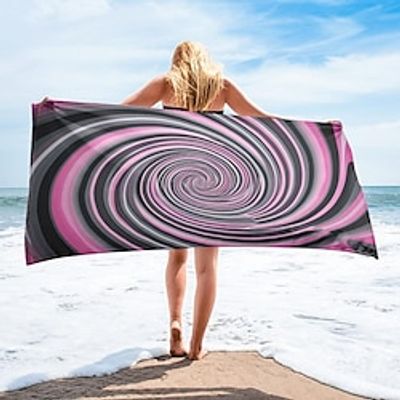 Whirlpool Beach Towel,Beach Towels for Travel, Quick Dry Towel for Swimmers Sand Proof Beach Towels for Women Men Girls Kids, Cool Pool Towels Beach Accessories Absorbent Towel Lightinthebox
