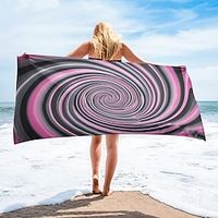 Whirlpool Beach Towel,Beach Towels for Travel, Quick Dry Towel for Swimmers Sand Proof Beach Towels for Women Men Girls Kids, Cool Pool Towels Beach Accessories Absorbent Towel Lightinthebox