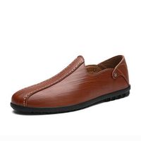 Genuine Leather Loafer Slip On Moccasins Casual Shoes For Men