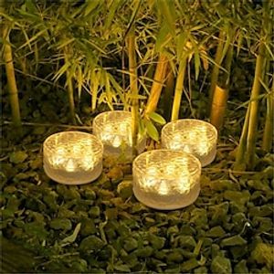 Solar Ice Brick Lamp Landscape Balcony Garden Floor Tile Lamp Courtyard Decoration Ice Block Buried Lamp miniinthebox