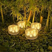 Solar Ice Brick Lamp Landscape Balcony Garden Floor Tile Lamp Courtyard Decoration Ice Block Buried Lamp miniinthebox - thumbnail