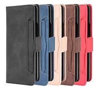 Phone Case For Samsung Galaxy Wallet Card Z Fold 2 Z Fold3 Shockproof Card Holder Slots Magnetic Flip Solid Colored PU Leather miniinthebox Phone Case For Samsung Galaxy Wallet Card Z Fold 2 Z Fold3 Shockproof Card Holder Slots Magnetic Flip Solid Colored PU Leather miniinthebox