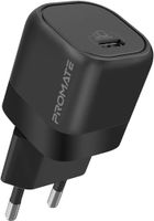 Promate GaN USB-C Charger, POWERPORT-25.EU-BK