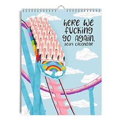 Here We Fucking Go Again 2024 Calendar, Beauty Advent Calendar 2024, 2024 Calendar 12 Month Planner, Scheduling, And Organizing, Funny Weekly Organizer, Advent Calendar 2024 Lightinthebox