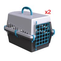 Georplast Transportino Pet Carrier - Blue (Pack of 2)